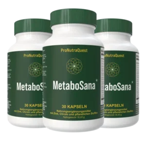 MetaboSana Kapseln zur Appetitkontrolle, Unterstützung des Stoffwechsels und Gewichtsreduktion